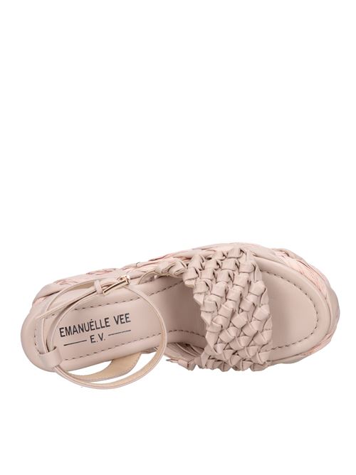 Sandali Zeppa in pelle EMANUELLE VEE | 431M-711-10-NASBEIGE